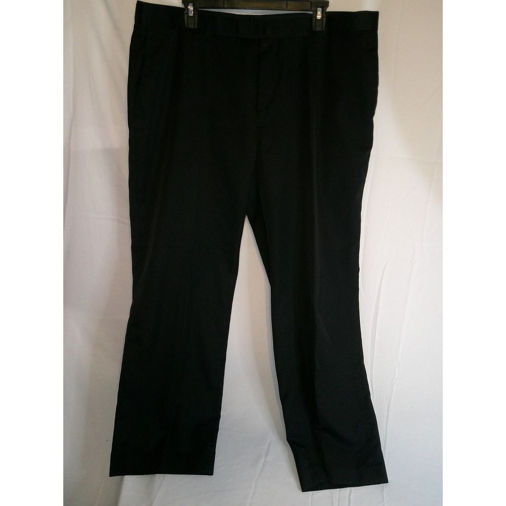 Perry Ellis Portfolio Mens Black Dress Pants 40x30 Career Work